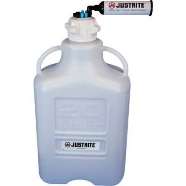 Justrite Justrite 12818 VaporTrap„¢ Cap With Filter Kit, HDPE, 20-Liter, 8 Ports 12818